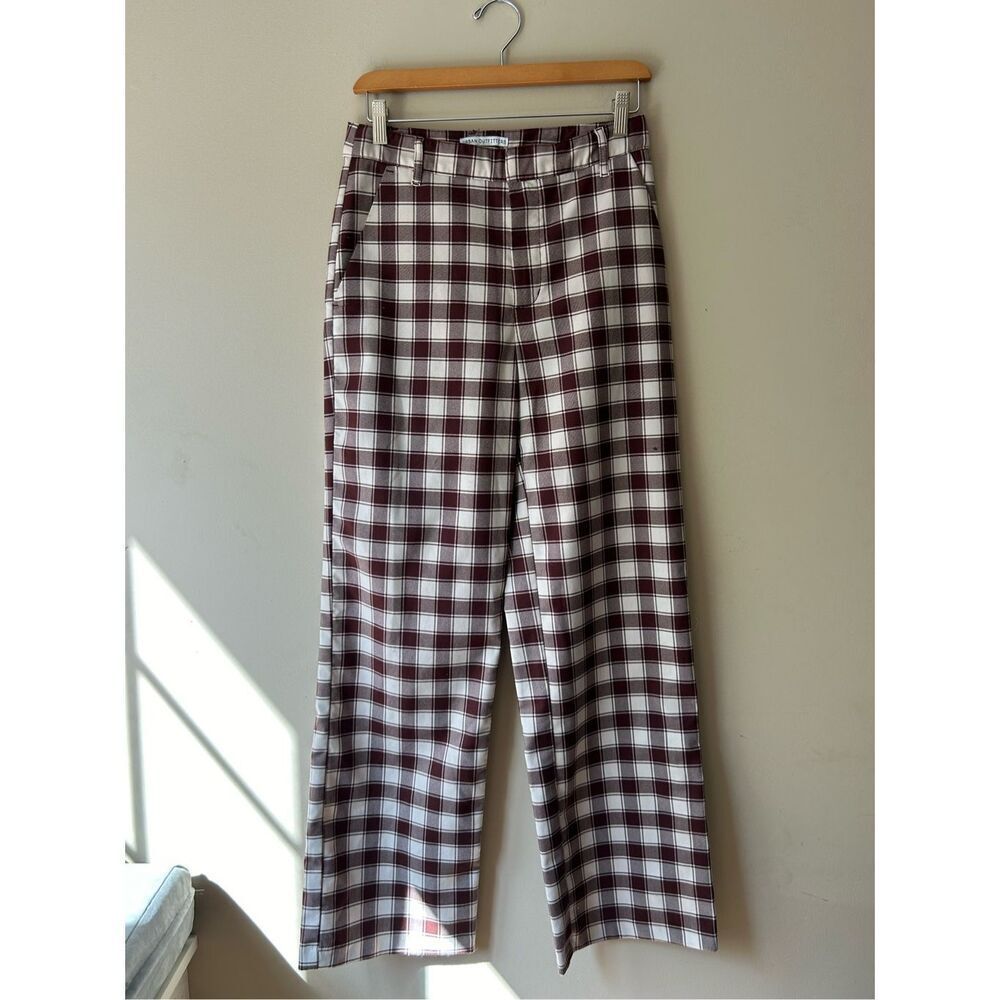 urban outfitters plaid trousers